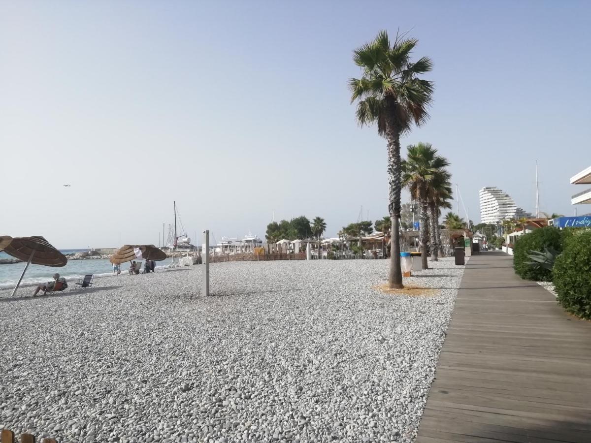 Cote D'Azur Joli Studio 50M Plage, Climatisation , Parking. Villeneuve-Loubet Zewnętrze zdjęcie